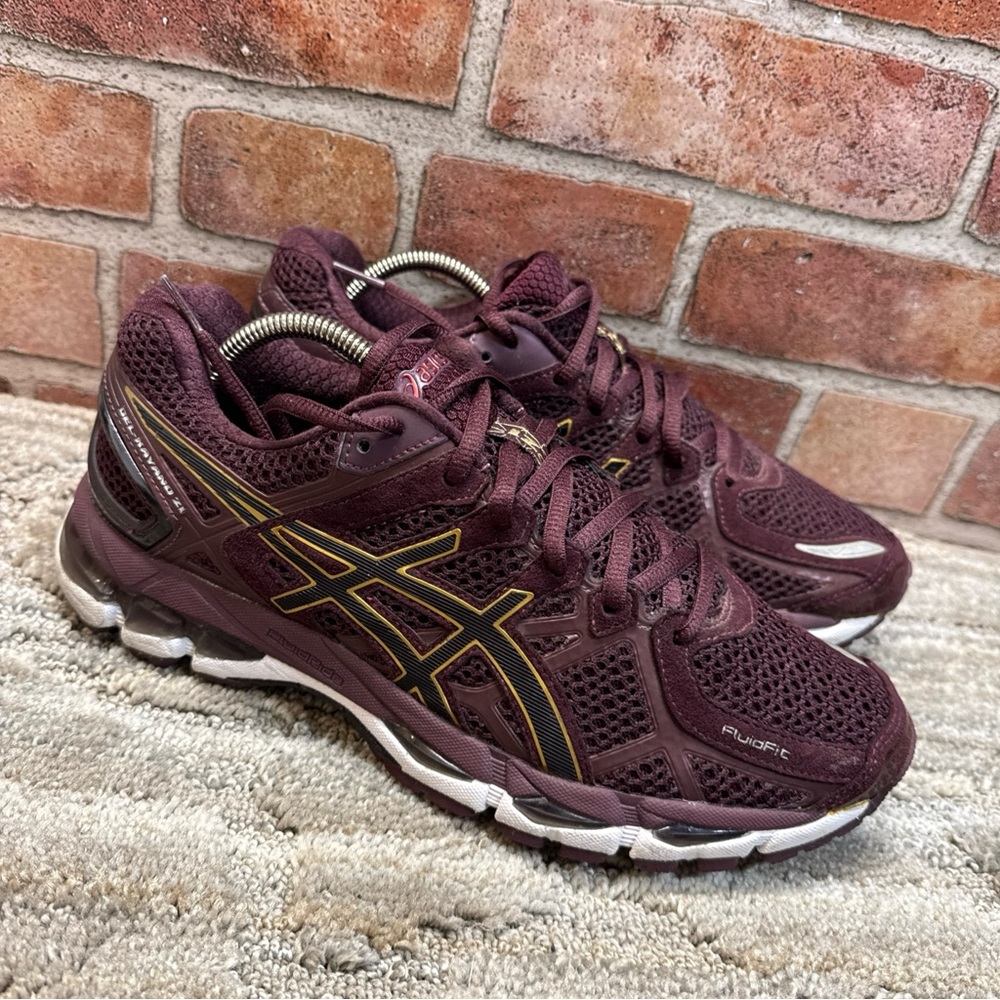 ASICS gel-kayano 21 women’s Sz 9 burgundy - Picture 4 of 13
